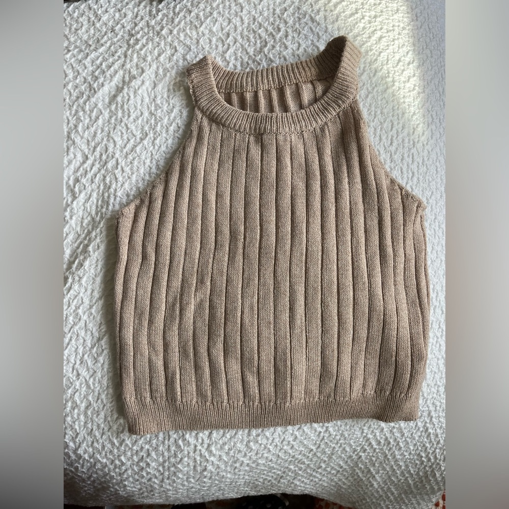 Shein crop sweater tank top